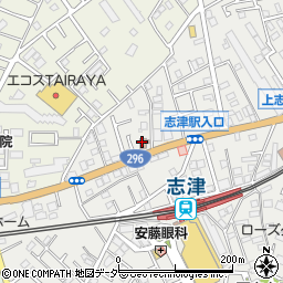 佐倉志津郵便局 ＡＴＭ周辺の地図