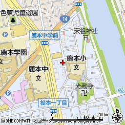 東京都江戸川区松本2丁目34-12周辺の地図