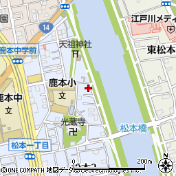 東京都江戸川区松本2丁目36-12周辺の地図