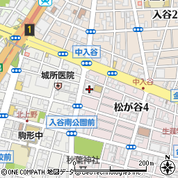 東京都台東区松が谷4丁目15-3周辺の地図