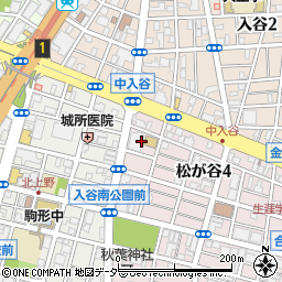 東京都台東区松が谷4丁目15周辺の地図