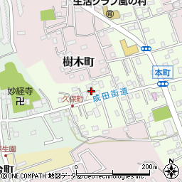 千葉県佐倉市本町9周辺の地図