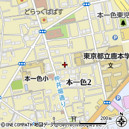 東京都江戸川区本一色2丁目16-27周辺の地図