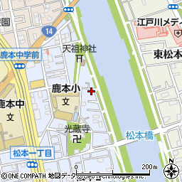 東京都江戸川区松本2丁目36-11周辺の地図