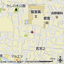 東京都中野区若宮2丁目34-17周辺の地図