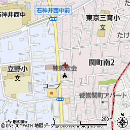 東京都練馬区関町南2丁目24周辺の地図