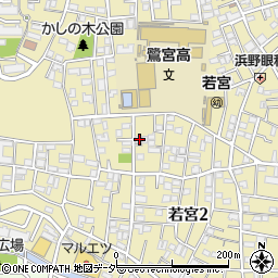 東京都中野区若宮2丁目34-8周辺の地図