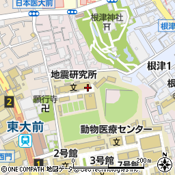〒113-0032 東京都文京区弥生の地図