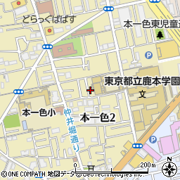 東京都江戸川区本一色2丁目16-24周辺の地図