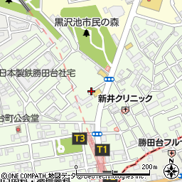 千葉県八千代市勝田台北2丁目3周辺の地図