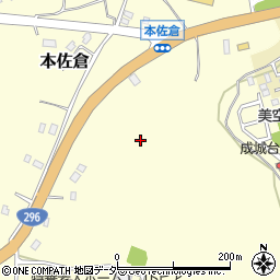 千葉県印旛郡酒々井町本佐倉周辺の地図