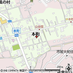 千葉県佐倉市本町72周辺の地図