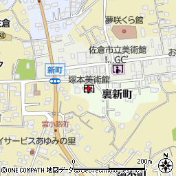 塚本美術館周辺の地図