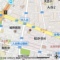 東京都台東区松が谷4丁目28-11周辺の地図