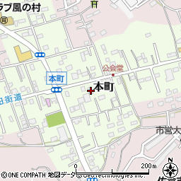 千葉県佐倉市本町75周辺の地図