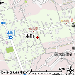 千葉県佐倉市本町69周辺の地図