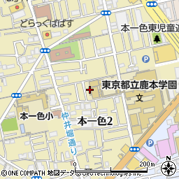 東京都江戸川区本一色2丁目16周辺の地図