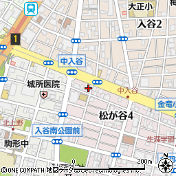 東京都台東区松が谷4丁目28-10周辺の地図