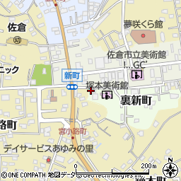 千葉県佐倉市裏新町1周辺の地図