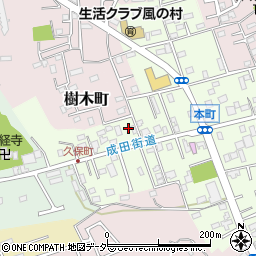 千葉県佐倉市本町13周辺の地図