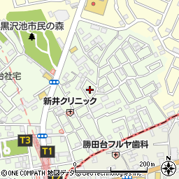 千葉県八千代市勝田台北3丁目8周辺の地図
