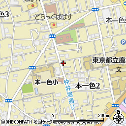 東京都江戸川区本一色2丁目16-3周辺の地図