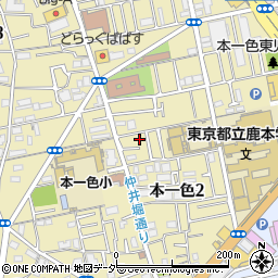 東京都江戸川区本一色2丁目16-6周辺の地図