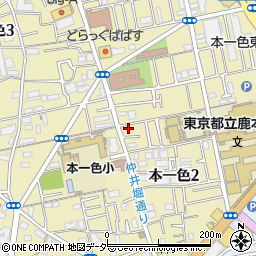 東京都江戸川区本一色2丁目16-4周辺の地図