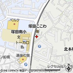 東武鉄道塚田変電所周辺の地図