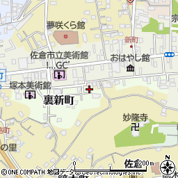 千葉県佐倉市裏新町43周辺の地図
