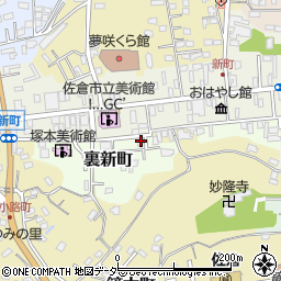 千葉県佐倉市裏新町48周辺の地図