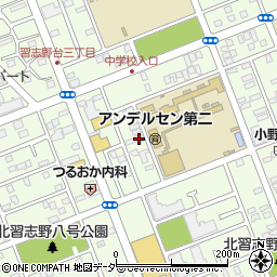 ガラス屋さん２４　千葉県・船橋市店周辺の地図