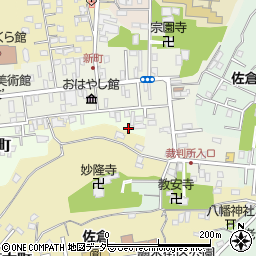 千葉県佐倉市裏新町77周辺の地図