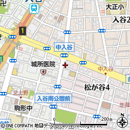 東京都台東区松が谷4丁目28-5周辺の地図