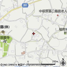 山梨県甲州市塩山中萩原172周辺の地図