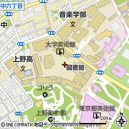 東京都台東区上野公園11周辺の地図