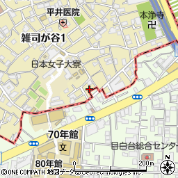 東京都豊島区雑司が谷1丁目1周辺の地図