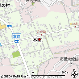 千葉県佐倉市本町71周辺の地図