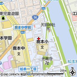 東京都江戸川区松本2丁目38-21周辺の地図