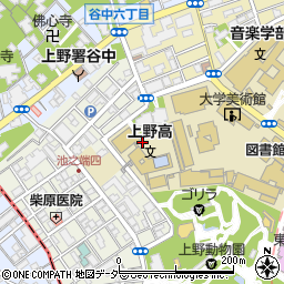 東京都台東区上野公園10周辺の地図