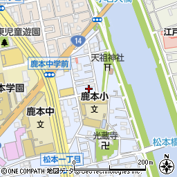 東京都江戸川区松本2丁目38-20周辺の地図