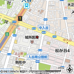おそうじ本舗　台東谷中店周辺の地図