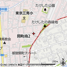 東京都練馬区関町南2丁目10周辺の地図