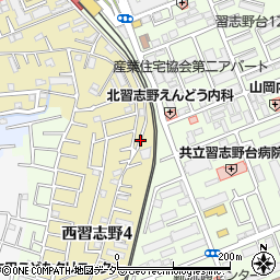 千葉県船橋市西習志野4丁目1周辺の地図