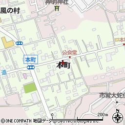 千葉県佐倉市本町72-13周辺の地図