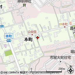 千葉県佐倉市本町68周辺の地図