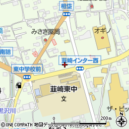 ファミリーマート韮崎インター西店周辺の地図