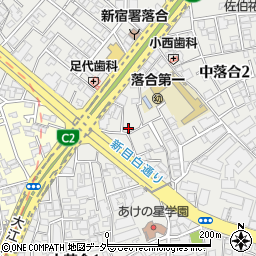 東京都新宿区中落合2丁目12-14周辺の地図