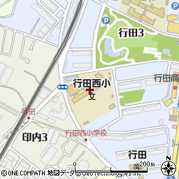 船橋市役所　行田西第１放課後ルーム周辺の地図