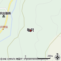 山梨県甲斐市亀沢周辺の地図